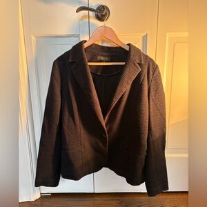 Talbots Black Lightweight Blazer Size XL